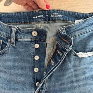 Old Navy Women's Classic Blue Straight Leg Jeans